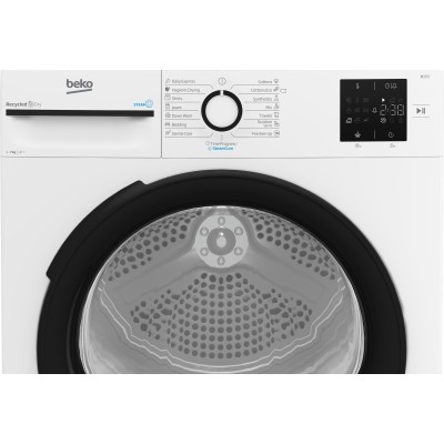 Сушильна машина Beko тепловий насос, 7кг, A++, 54.5см, дисплей, ф-ція ПАР, білий (BM3T37239WB)