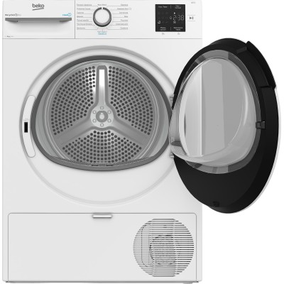 Сушильна машина Beko тепловий насос, 8кг, A++, 55см, дисплей, підсвітка барабану, пар, білий (BM3T38239WW) Сушильна машина Beko тепловий насос, 8кг, A++, 55см, дисплей, підсвітка барабану, пар, білий (BM3T38239WW)