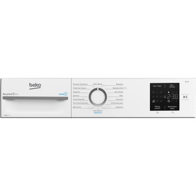 Сушильна машина Beko тепловий насос, 8кг, A++, 55см, дисплей, підсвітка барабану, пар, білий (BM3T38239WW) Сушильна машина Beko тепловий насос, 8кг, A++, 55см, дисплей, підсвітка барабану, пар, білий (BM3T38239WW)