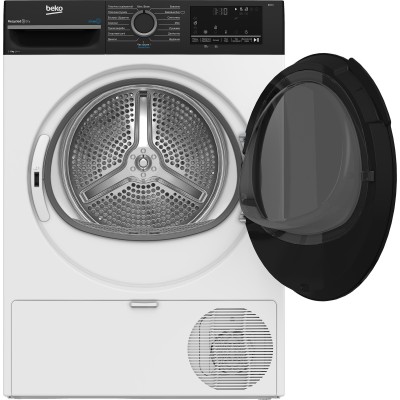 Сушильна машина Beko тепловий насос, 8кг, A++, 60см, дисплей, підсвітка барабану, пар, білий (BM3T48239WPBB2) Сушильна машина Beko тепловий насос, 8кг, A++, 60см, дисплей, підсвітка барабану, пар, білий (BM3T48239WPBB2)