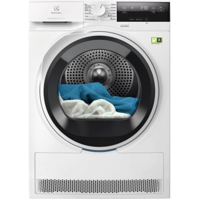 Сушильна машина Electrolux тепловий насос, 9кг, A+++, 64см, дисплей, інвертор, білий (EW7D394UU)