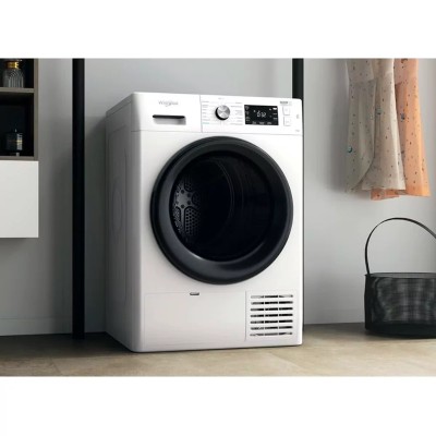 Сушильна машина Whirlpool тепловий насос, 9кг, A++, 65см, дисплей, люк чорний, білий (FFTM229X2BUA) Сушильна машина Whirlpool тепловий насос, 9кг, A++, 65см, дисплей, люк чорний, білий (FFTM229X2BUA)