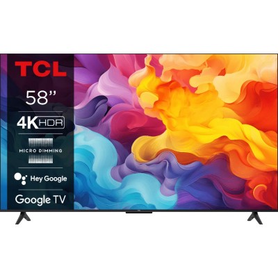 Телевізор 58" TCL LED 4K 60Hz Smart Google TV Titan (58V6B)