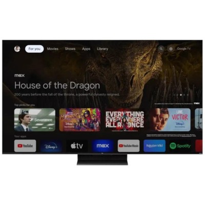 Телевізор 65" TCL MiniLED 4K 144Hz Smart Google TV Titan ONKYO sound (65MQLED80)