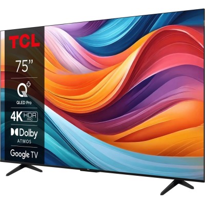 Телевізор 75" TCL QLED 4K 60Hz Smart Google TV Titan (75T7B)