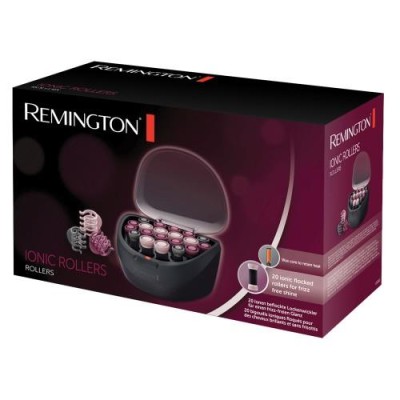 Термо бігуді Remington Ionic, 500Вт, D-20,23,27mm, 20шт, іонізація, кондиціонування, чорний (H5600) Термо бігуді Remington Ionic, 500Вт, D-20,23,27mm, 20шт, іонізація, кондиціонування, чорний (H5600)