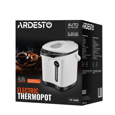 Термопот Ardesto 4л, пластик, сіро-чорний (TP-4WB) Термопот Ardesto 4л, пластик, сіро-чорний (TP-4WB)