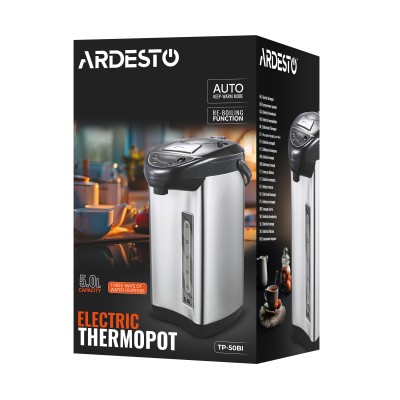 Термопот Ardesto 5л, пластик, сіро-чорний (TP-50BI) Термопот Ardesto 5л, пластик, сіро-чорний (TP-50BI)