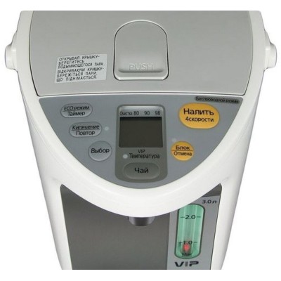 Термопот Panasonic 3л, дисплей, пластик, біло-сірий (NC-HU301PZTW) Термопот Panasonic 3л, дисплей, пластик, біло-сірий (NC-HU301PZTW)