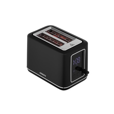 Тостер Ardesto Elegance 800Вт, LED дисплей, пластик, чорний (T-K301E) Тостер Ardesto Elegance 800Вт, LED дисплей, пластик, чорний (T-K301E)
