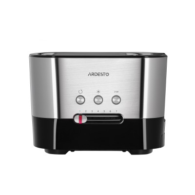 Тостер Ardesto Steel Collection 1000Вт, метал/пластик, сріблясто-чорний (T-K210)