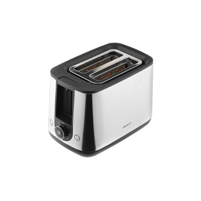 Тостер Ardesto Steel Collection 800Вт, метал/пластик, сріблясто-чорний (T-K200) Тостер Ardesto Steel Collection 800Вт, метал/пластик, сріблясто-чорний (T-K200)