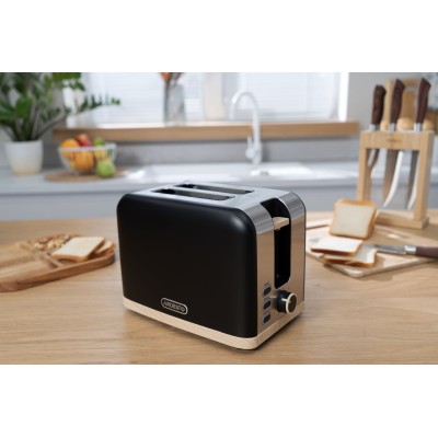 Тостер Ardesto T-F420BWD, 800Вт, метал, 2 слоти, чорний Тостер Ardesto T-F420BWD, 800Вт, метал, 2 слоти, чорний