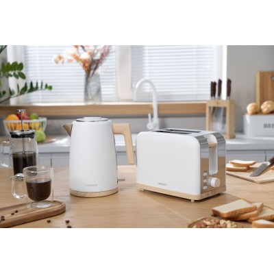 Тостер Ardesto T-F420WWD, 800Вт, метал, 2 слоти, білий Тостер Ardesto T-F420WWD, 800Вт, метал, 2 слоти, білий