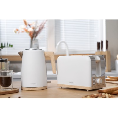 Тостер Ardesto T-F420WWD, 800Вт, метал, 2 слоти, білий Тостер Ardesto T-F420WWD, 800Вт, метал, 2 слоти, білий