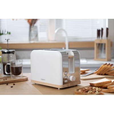 Тостер Ardesto T-F420WWD, 800Вт, метал, 2 слоти, білий Тостер Ardesto T-F420WWD, 800Вт, метал, 2 слоти, білий
