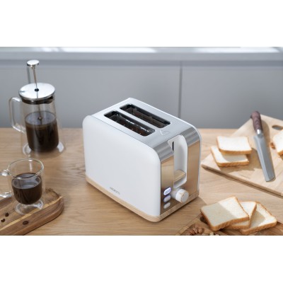 Тостер Ardesto T-F420WWD, 800Вт, метал, 2 слоти, білий Тостер Ardesto T-F420WWD, 800Вт, метал, 2 слоти, білий