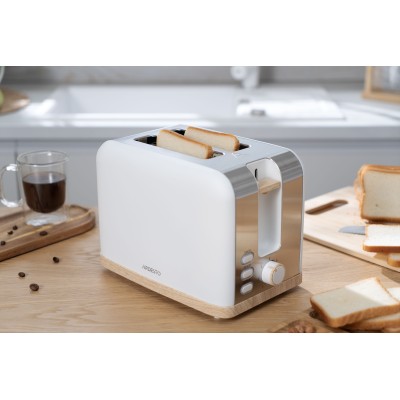 Тостер Ardesto T-F420WWD, 800Вт, метал, 2 слоти, білий Тостер Ardesto T-F420WWD, 800Вт, метал, 2 слоти, білий