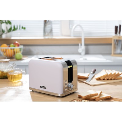 Тостер Ardesto T-F500L, 800Вт, метал, 2 слоти, ліловий+сріблястий Тостер Ardesto T-F500L, 800Вт, метал, 2 слоти, ліловий+сріблястий