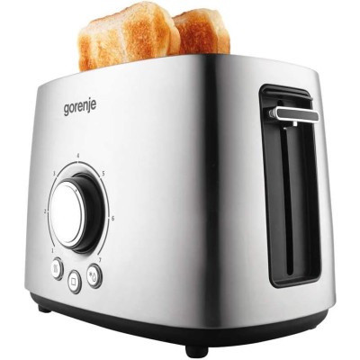 Тостер Gorenje 1000Вт, метал (T1000E) Тостер Gorenje 1000Вт, метал (T1000E)