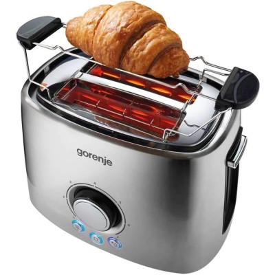 Тостер Gorenje 1000Вт, метал (T1000E) Тостер Gorenje 1000Вт, метал (T1000E)