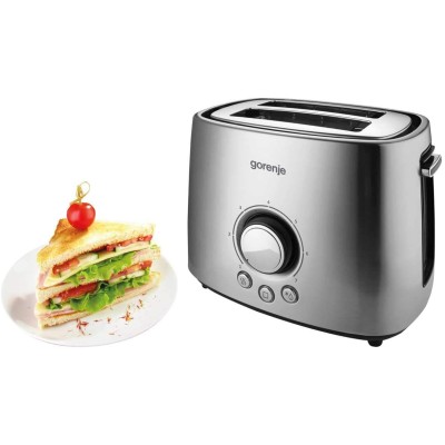 Тостер Gorenje 1000Вт, метал (T1000E) Тостер Gorenje 1000Вт, метал (T1000E)