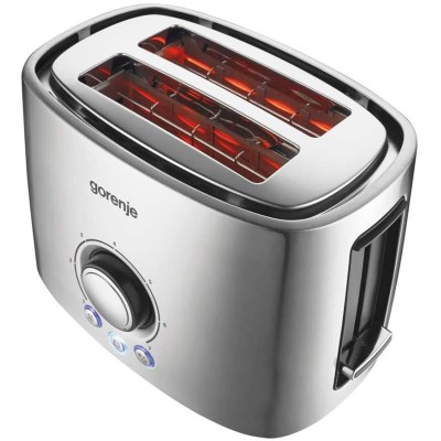 Тостер Gorenje 1000Вт, метал (T1000E) Тостер Gorenje 1000Вт, метал (T1000E)