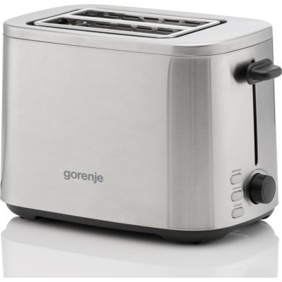 Тостер Gorenje 800Вт, підігрів, розморожування, пластик, сріблястий (T800DS) Тостер Gorenje 800Вт, підігрів, розморожування, пластик, сріблястий (T800DS)