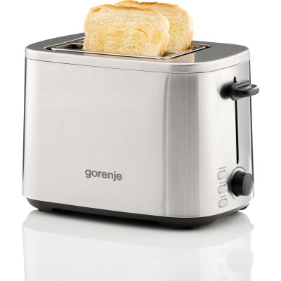 Тостер Gorenje 800Вт, підігрів, розморожування, пластик, сріблястий (T800DS) Тостер Gorenje 800Вт, підігрів, розморожування, пластик, сріблястий (T800DS)