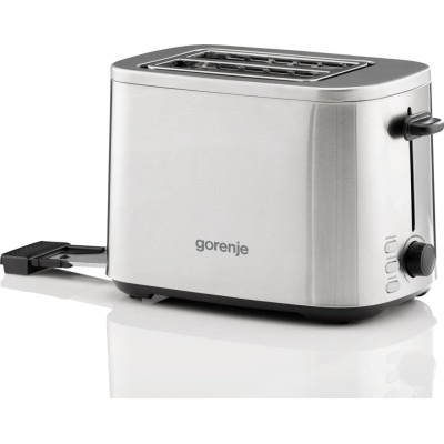 Тостер Gorenje 800Вт, підігрів, розморожування, пластик, сріблястий (T800DS) Тостер Gorenje 800Вт, підігрів, розморожування, пластик, сріблястий (T800DS)
