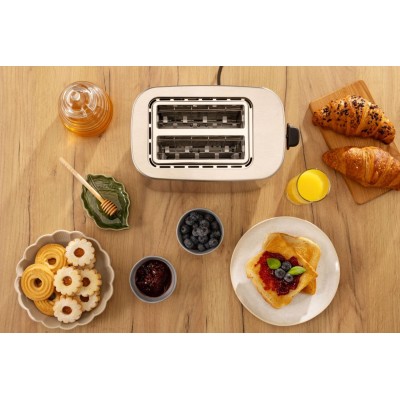 Тостер Gorenje 800Вт, підігрів, розморожування, пластик, сріблястий (T800DS) Тостер Gorenje 800Вт, підігрів, розморожування, пластик, сріблястий (T800DS)