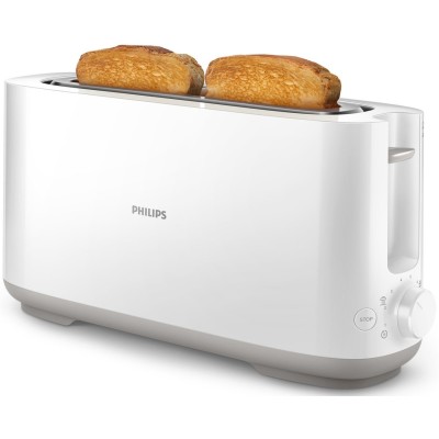 Тостер Philips Daily Collection 1000Вт, 1 відділення, пластик, білий (HD2590/00) Тостер Philips Daily Collection 1000Вт, 1 відділення, пластик, білий (HD2590/00)