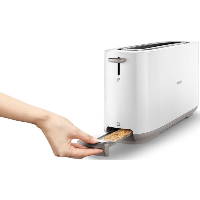 Тостер Philips Daily Collection 1000Вт, 1 відділення, пластик, білий (HD2590/00) Тостер Philips Daily Collection 1000Вт, 1 відділення, пластик, білий (HD2590/00)