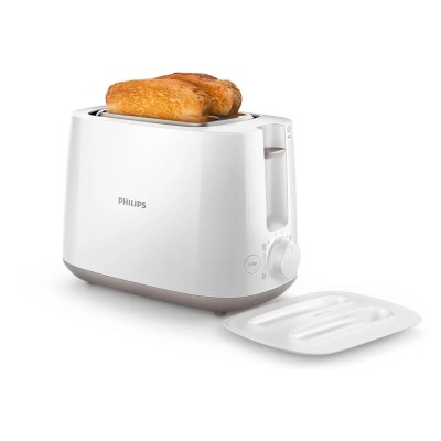 Тостер Philips Daily Collection 830Вт, кришка від пилу, пластик, білий (HD2582/00) Тостер Philips Daily Collection 830Вт, кришка від пилу, пластик, білий (HD2582/00)