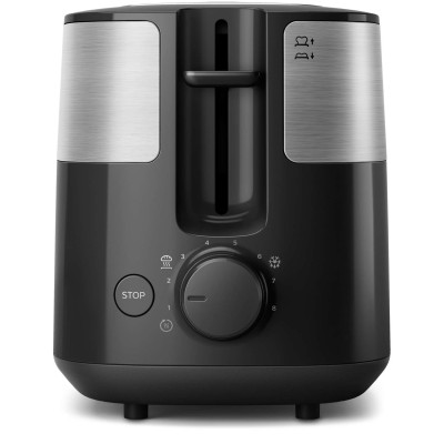 Тостер Philips Daily Collection 830Вт, метал/пластик, чорний (HD2516/90) Тостер Philips Daily Collection 830Вт, метал/пластик, чорний (HD2516/90)