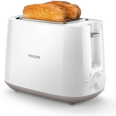 Тостер Philips Daily Collection 830Вт, пластик, білий (HD2581/00) Тостер Philips Daily Collection 830Вт, пластик, білий (HD2581/00)