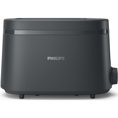 Тостер Philips Essentials Collection 650Вт, пластик, темно-сірий (HD2510/90) Тостер Philips Essentials Collection 650Вт, пластик, темно-сірий (HD2510/90)