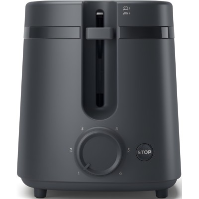 Тостер Philips Essentials Collection 650Вт, пластик, темно-сірий (HD2510/90) Тостер Philips Essentials Collection 650Вт, пластик, темно-сірий (HD2510/90)
