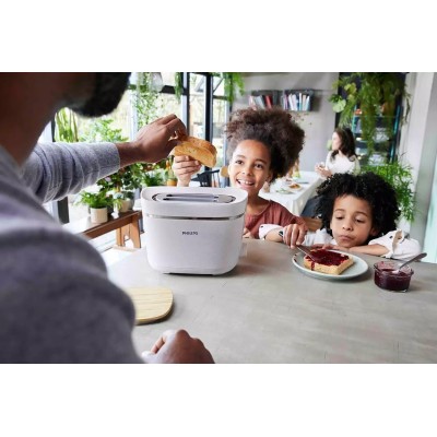 Тостер Philips Series Eco Conscious Edition 830Вт, кришка від пилу, пластик, білий (HD2640/10) Тостер Philips Series Eco Conscious Edition 830Вт, кришка від пилу, пластик, білий (HD2640/10)