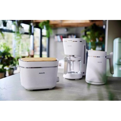 Тостер Philips Series Eco Conscious Edition 830Вт, кришка від пилу, пластик, білий (HD2640/10) Тостер Philips Series Eco Conscious Edition 830Вт, кришка від пилу, пластик, білий (HD2640/10)