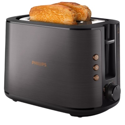 Тостер Philips Viva Collection 950Вт, нержав., підігрів,разморозка (HD2650/30) Тостер Philips Viva Collection 950Вт, нержав., підігрів,разморозка (HD2650/30)