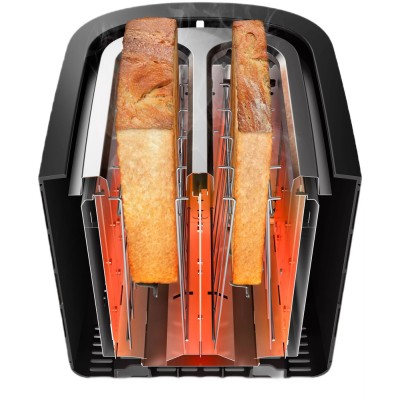 Тостер Philips Viva Collection 950Вт, нержав., підігрів,разморозка (HD2650/30) Тостер Philips Viva Collection 950Вт, нержав., підігрів,разморозка (HD2650/30)