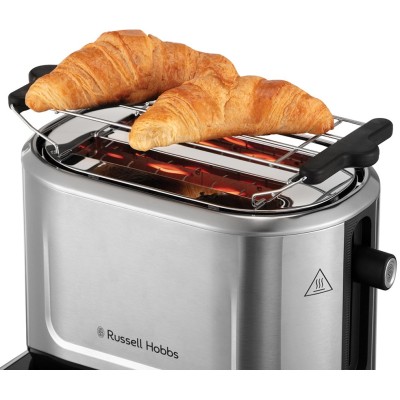 Тостер Russell Hobbs Attentiv 2 Slice 1500Вт, підігрів, розморожування, метал (26210-56) Тостер Russell Hobbs Attentiv 2 Slice 1500Вт, підігрів, розморожування, метал (26210-56)