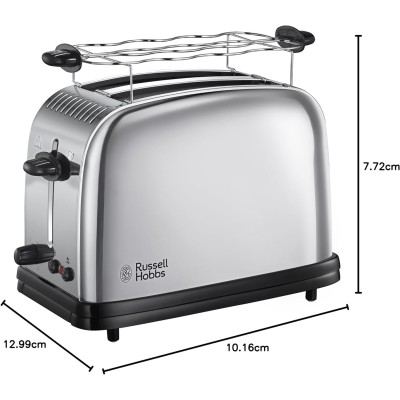 Тостер Russell Hobbs Chester 1670Вт, підігрів, метал. (23310-56) Тостер Russell Hobbs Chester 1670Вт, підігрів, метал. (23310-56)