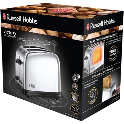 Тостер Russell Hobbs Chester 1670Вт, підігрів, метал. (23310-56) Тостер Russell Hobbs Chester 1670Вт, підігрів, метал. (23310-56)