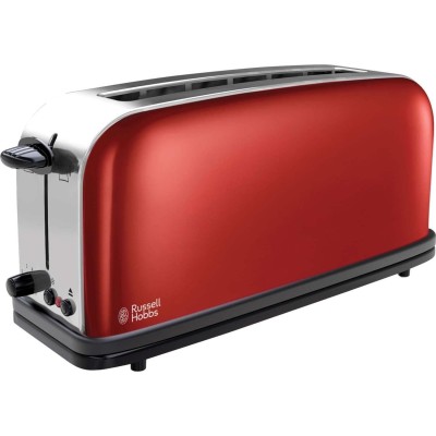 Тостер Russell Hobbs Classic 1100Вт, довгі слоти, метал, червоний (21391-56)