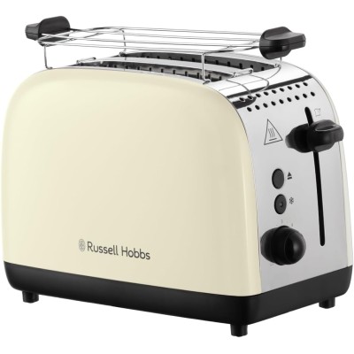 Тостер Russell Hobbs Colours Plus 1600Вт, підігрів, розморожування, метал., бежевий (26551-56) Тостер Russell Hobbs Colours Plus 1600Вт, підігрів, розморожування, метал., бежевий (26551-56)