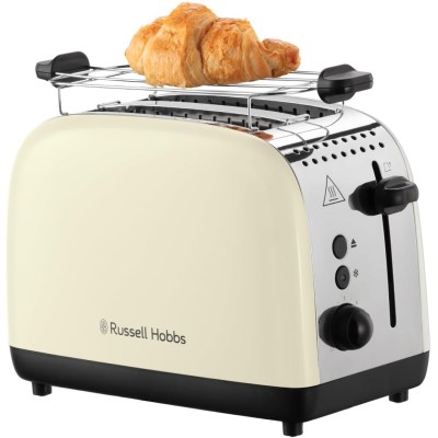 Тостер Russell Hobbs Colours Plus 1600Вт, підігрів, розморожування, метал., бежевий (26551-56) Тостер Russell Hobbs Colours Plus 1600Вт, підігрів, розморожування, метал., бежевий (26551-56)