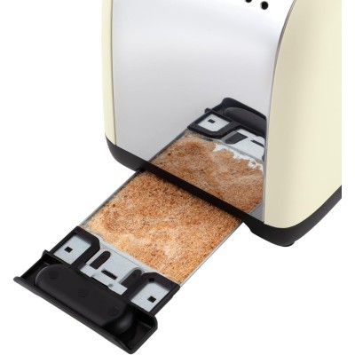 Тостер Russell Hobbs Colours Plus 1600Вт, підігрів, розморожування, метал., бежевий (26551-56) Тостер Russell Hobbs Colours Plus 1600Вт, підігрів, розморожування, метал., бежевий (26551-56)
