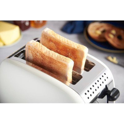 Тостер Russell Hobbs Colours Plus 1600Вт, підігрів, розморожування, метал., бежевий (26551-56) Тостер Russell Hobbs Colours Plus 1600Вт, підігрів, розморожування, метал., бежевий (26551-56)